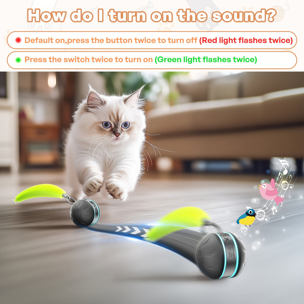 Cat interactive toy ball