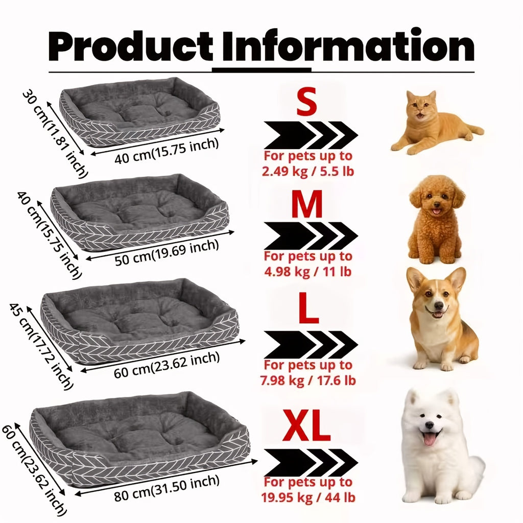 Super Soft Pet Bed for Cats & Dogs