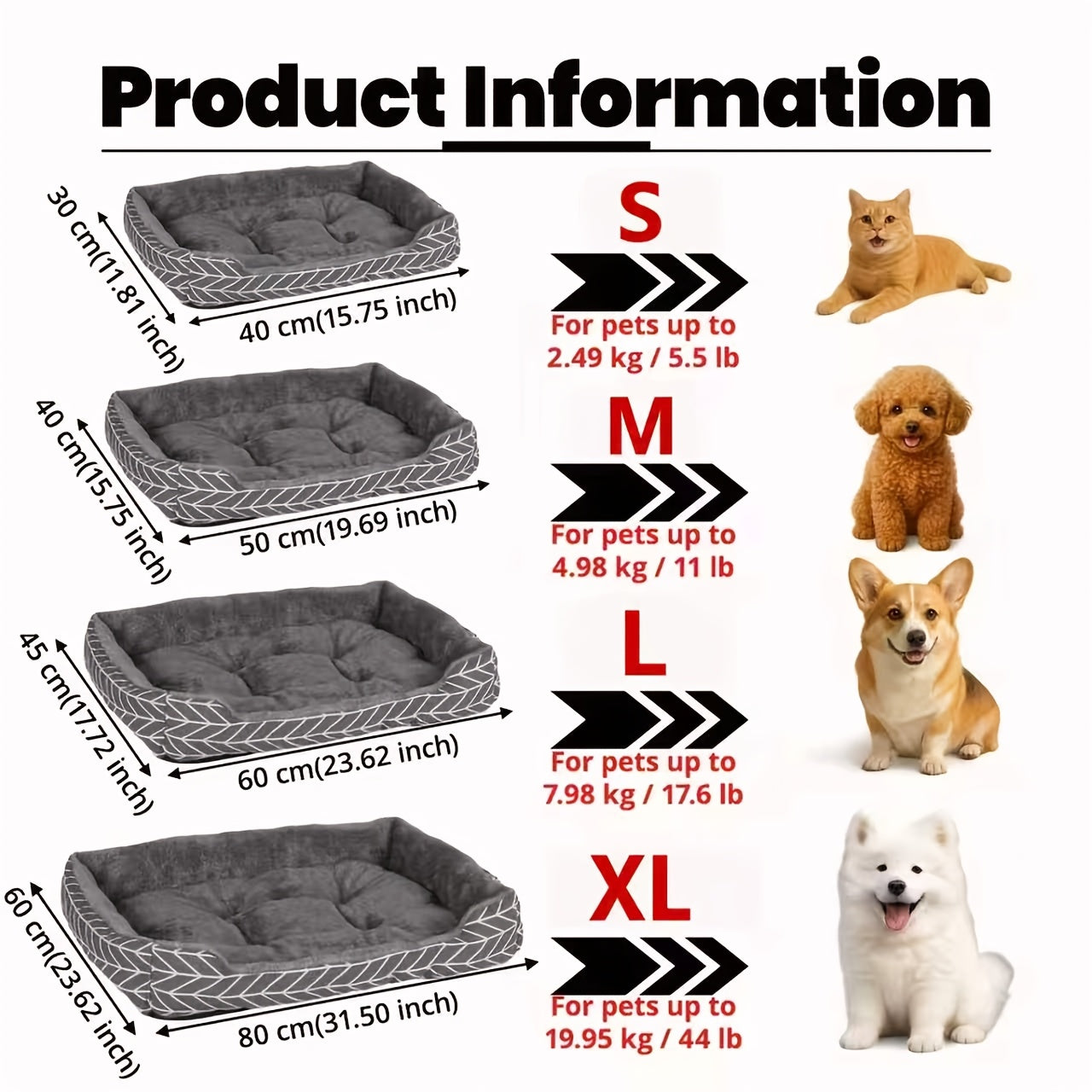 Super Soft Pet Bed for Cats & Dogs