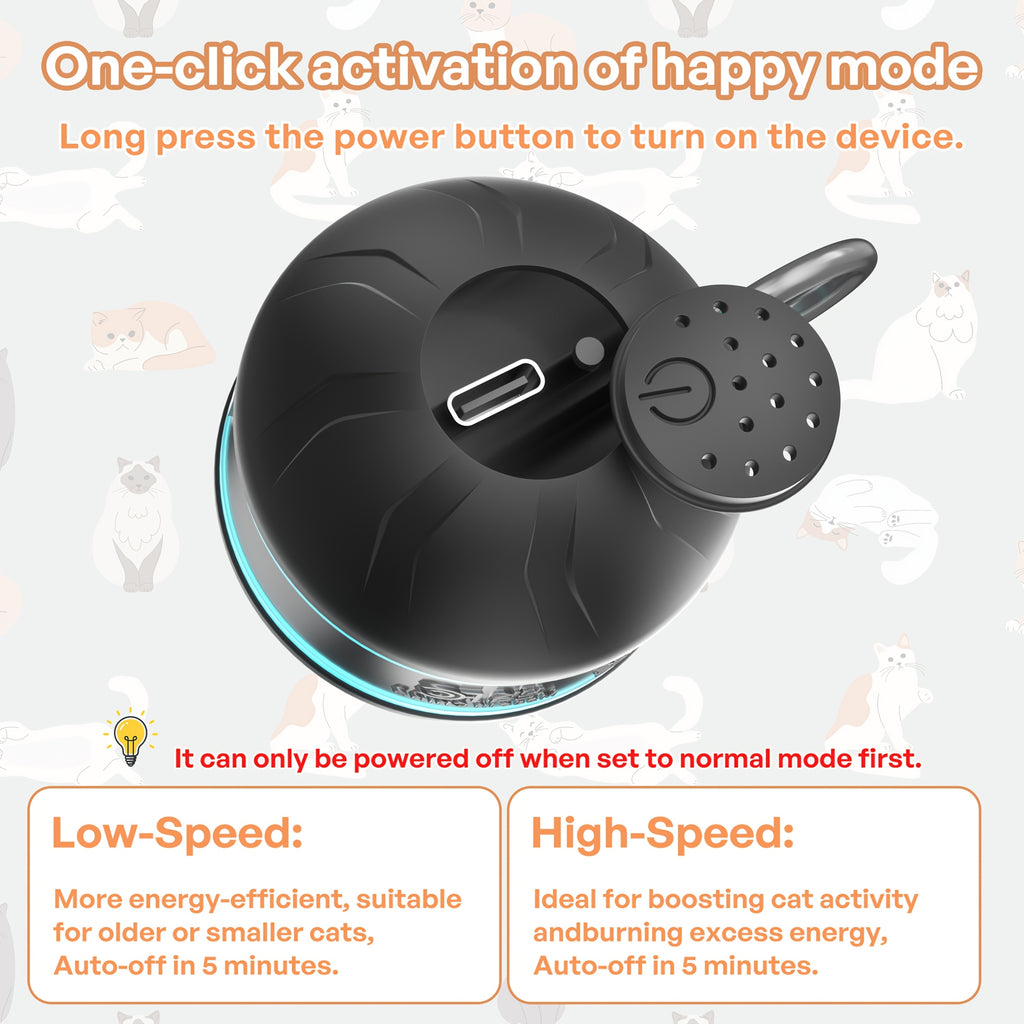 Cat interactive toy ball