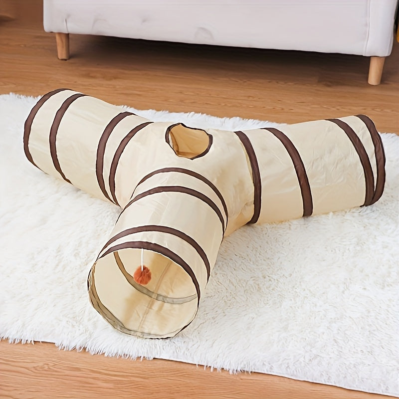 Foldable Cat Tunnel Toy