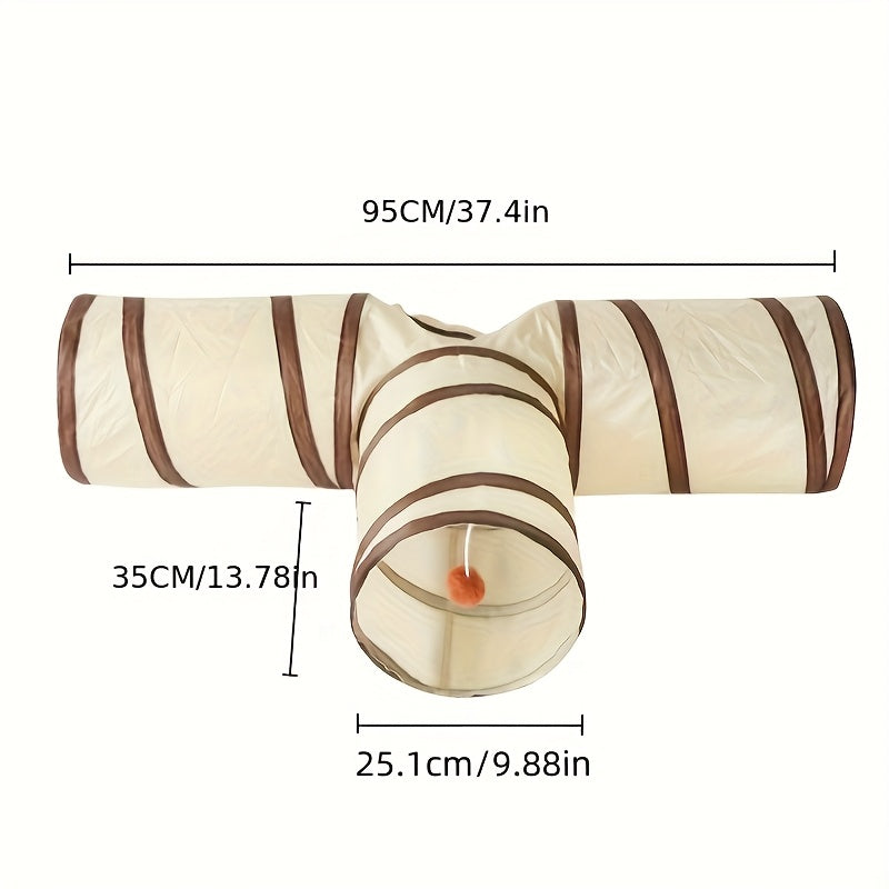 Foldable Cat Tunnel Toy