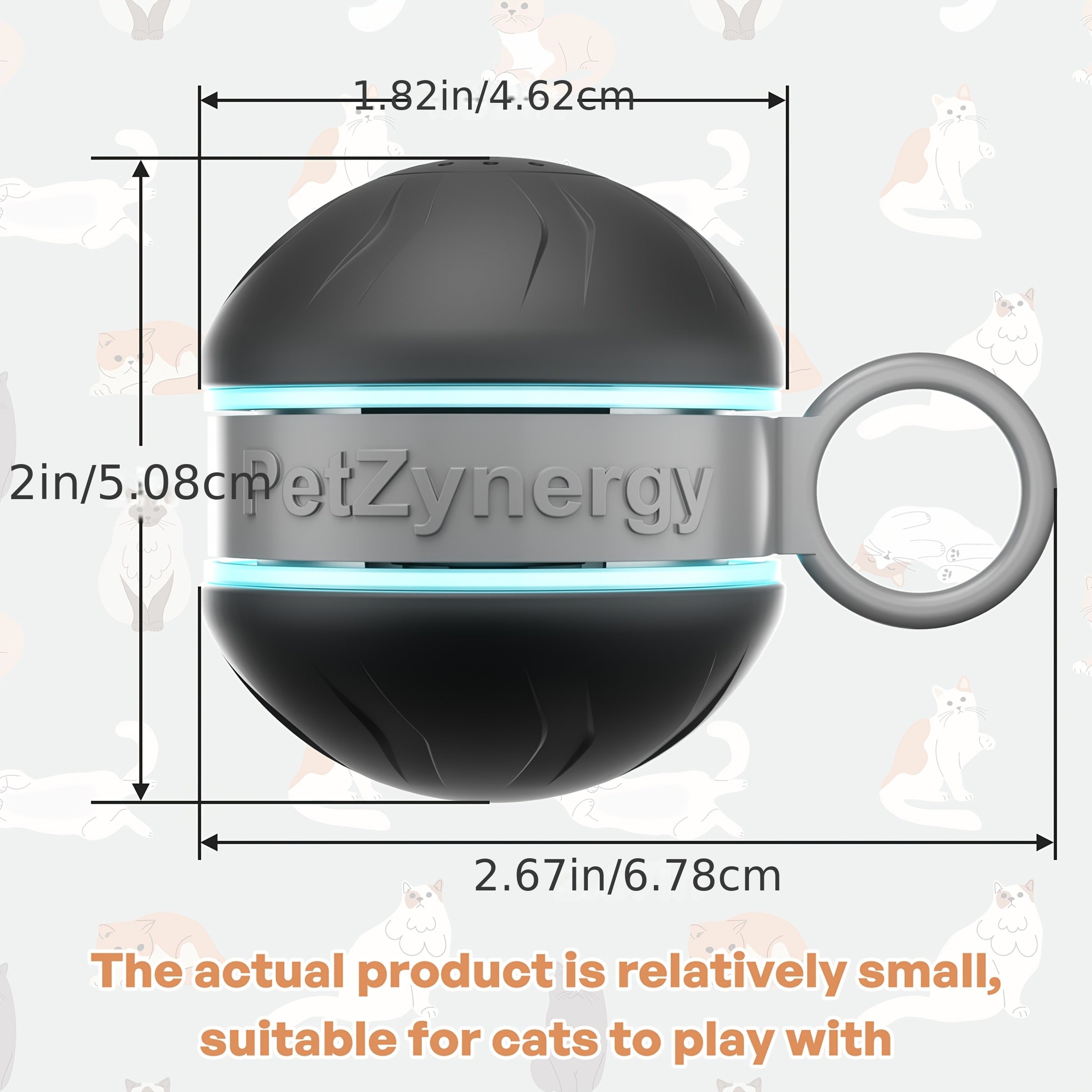 Cat interactive toy ball
